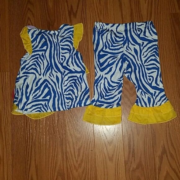 Baby Nay striped Capri rumba outfit  Sz 18m  NWT - Picture 6 of 6